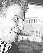 Foto de Mikis Theodorakis en Atenas